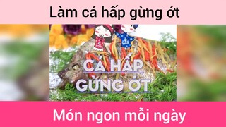 Cá hấp gừng ớt