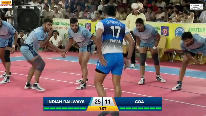 Pawan Sehrawat Performance VS Goa Semifinal Match   Kabaddi Highlights