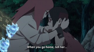 Karin Protects Sarada Using The Diamond Chains