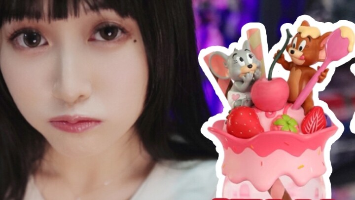 ต้องการที่จะกัดเมื่อคุณเห็นมัน? Tom and Jerry Parfait Cup Crystal Ball กระตุ้นหัวใจสาว ๆ ของฉัน! ของ