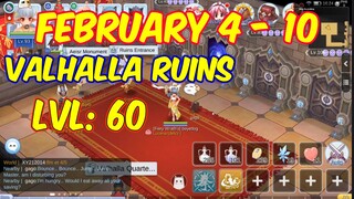 Valhalla Ruins Lvl 60 February 4 - 10 | Ragnarok Mobile Eternal Love