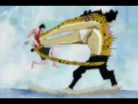 Luffy vs. Lucci: Rokuougan vs. Jet Gatling Gun