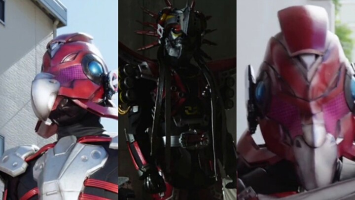 A collection of all the evolutions of Dodo in the show (plus Kamen Rider Ray)