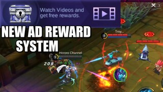 THE NEW AD REWARD SYSTEM OF ML AND BRAWL MATCH