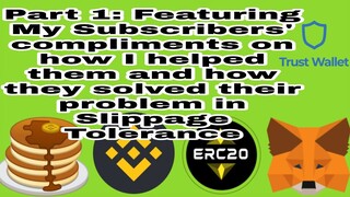 Featuring my subscribers' compliments | Tricks for slippage tolerance in PancakeSwap