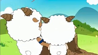 Lazy Sheep who is learning handicrafts: Maybe not everyone is good at this.