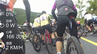 2021环千岛湖完赛记录 （前面摔车后猛追第一集团+78km/h放坡 + 终点摔车后继续完赛）