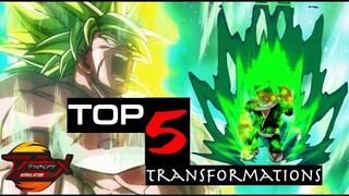 Top 5 Best Transformations in  Roblox Anime Fighting Simulator