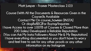 Matt Jumper - Framer Masterclass 2.0 Course Download