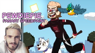 PEWDIEPIE - IT'S GAMING WEEK BOYS!! // SPEEDPAINT