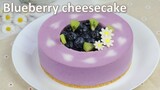 Bánh cheesecake việt quất không dùng lò nướng | No-bake blueberry cheesecake