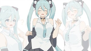 sad cat dance 但是初音未来