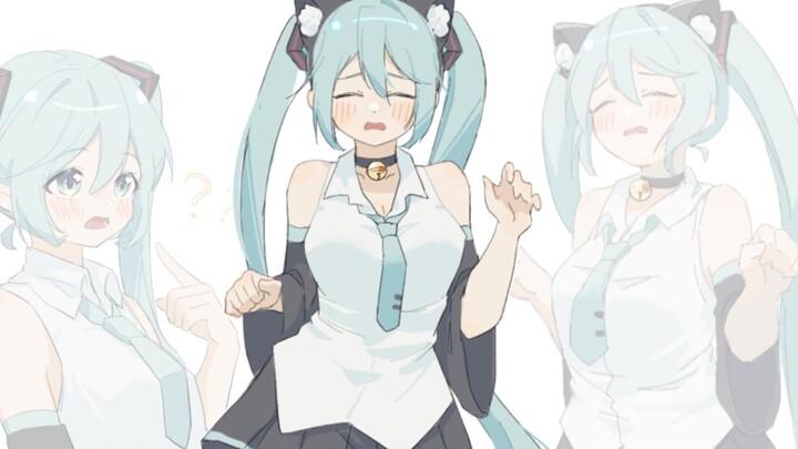 แมวเต้นเศร้า แต่ Hatsune Miku