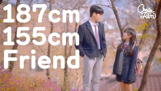 187 cm  boy friend 💕 155 cm girl friend |