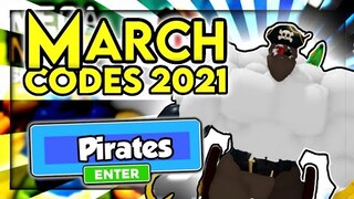 All "New [ Pirates ] Update Working Codes 2021 in Roblox Mega Noob Simulator