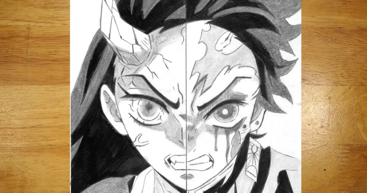 Anime Drawing | How to Draw Tanjiro and Nezuko (Rage) | Demon Slayer -  Bilibili