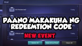 PAANO MAKAKUHA NG REDEEMTION CODE