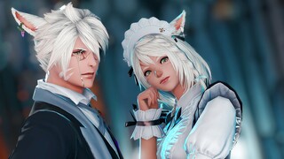 【FF14-Cat Cat คู่ CP To Clip】#0000FF-Chu Qing Jasmine Sokko