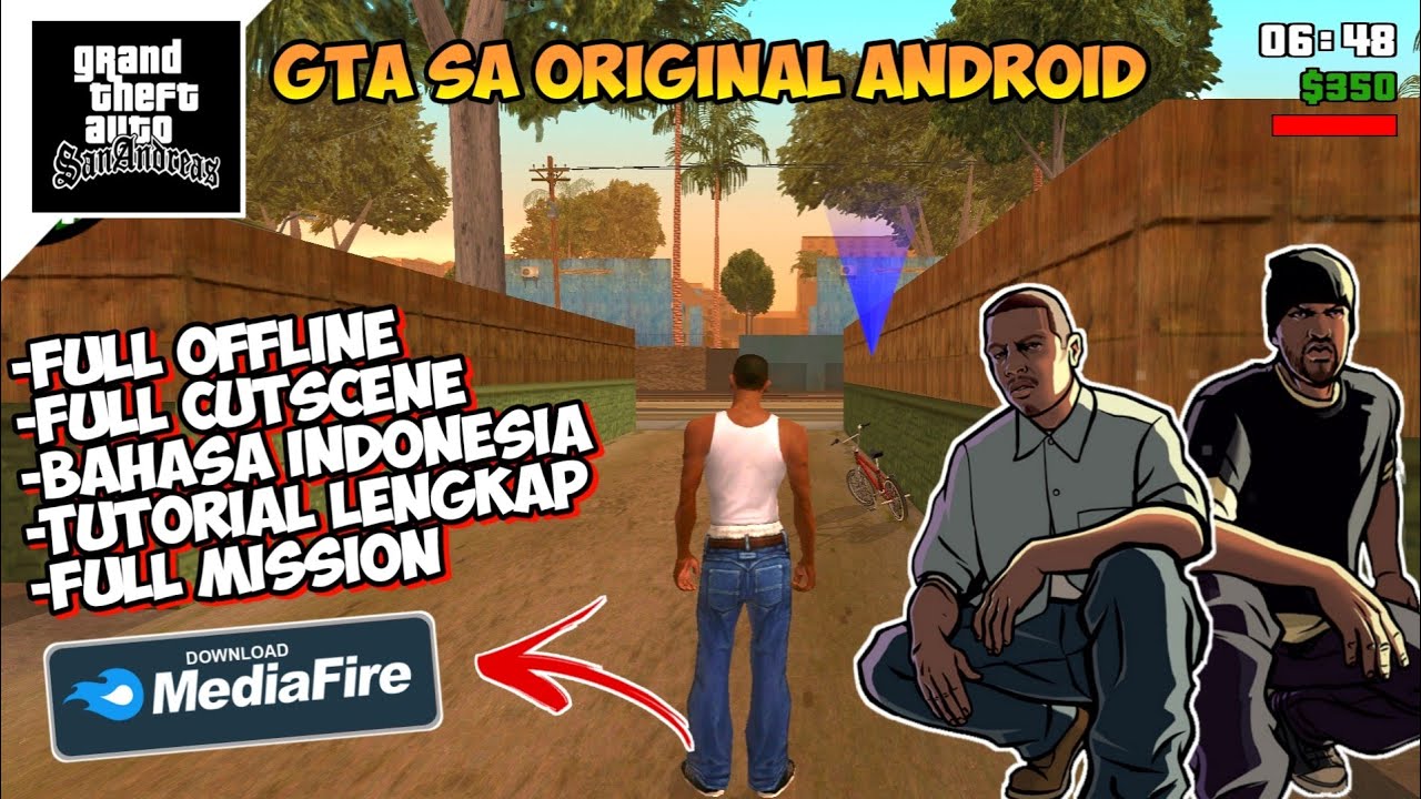 DOWNLOAD GAME GTA SAN ANDREAS ORIGINAL BAHASA INDONESIA DI ANDROID TUTORIAL  LENGKAP - Bstation