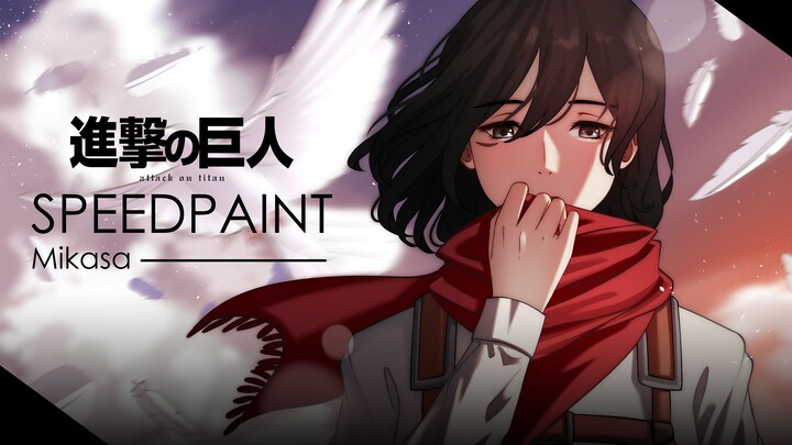Mikasa - Freedom (Speedpaint Drawing)