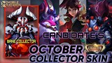 OCTOBER COLLECTOR SKIN CANDIDATE | OCTOBER COLLECTOR SKIN 2022 | MLBB NEW SKIN | MLBB NEW UPDATE