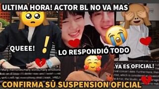 ULTIMA HORA SE CONFIRMA ACTOR BL SUSPENDIDO😭💔 #zeenunew #geminifourth #ซนซน #yoonton #jeffbarcode +