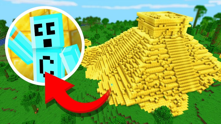 Minecraft but I Turn the World to Gold