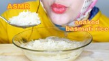 ASMR RAW RICE EATING || SOAKED BASMATI RICE || MAKAN BERAS MENTAH CAMPUR AIR|| ASMR INDONESIA