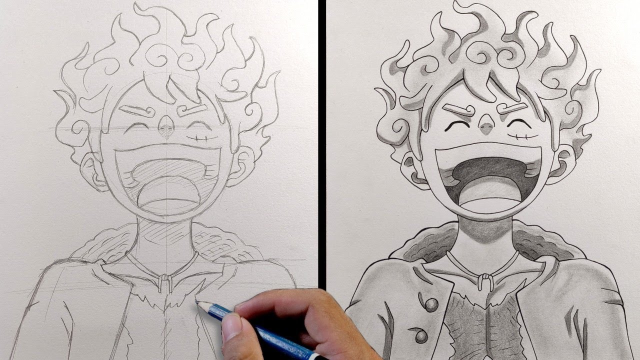 Luffy Gear 5 ✏️_ #anime #fyp #luffy #onepiece #drawing #desenho #dibuj