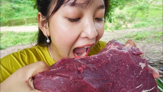 Thịt Trâu Nướng Trên Đá | Ẩm Thực Tây Bắc Theo Phong Cách Cô Sơn Nữ