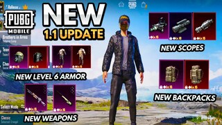 Everything NEW in 1.1 PUBG Mobile Update (New Guns, Maps, Scopes, lvl 6 Armor and MORE...)