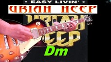 URIAH HEEP  - EASY LIVIN guitar cover and lesson by SAKIS KOTSIALIS