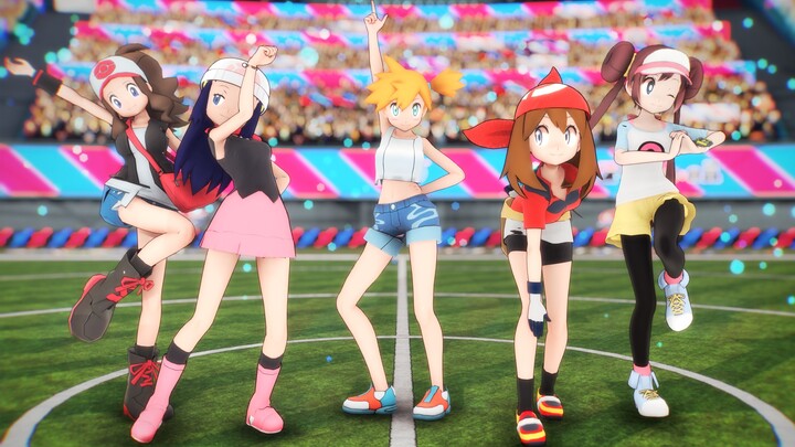 [MMD Pokémon]Tim Pertarungan Kaki yang Cantikｽﾚﾝダｰ