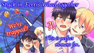 【BL Anime】Amusement park date with a boy I'm in love with. Then, I got trapped in the Ferris wheel…