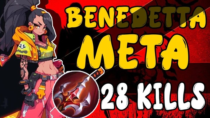 28 Kills! Benedetta Is The New Meta | How to use Benedetta 2023 | Mobile Legends
