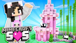 🐼Polly Panda's Princess Palace! Minecraft SOS Ep.5