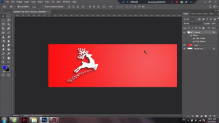 Thiết kế banner màu noel bằng Photoshop