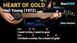 Heart Of Gold - Neil Young (1972) - Easy Guitar Chords Tutorial with Lyrics Part 1 SHORTS REELS