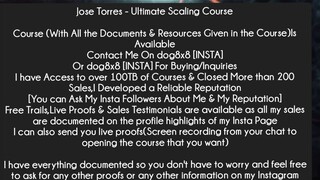 Jose Torres - Ultimate Scaling Course Course Download