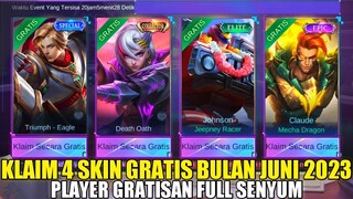 CARA DAPATKAN 4 SKIN GRATIS EVENT MOBILE EVENTMOBILEL JUNI 2023!! DAPET SKIN COLLECTOR, MSC, ELITE