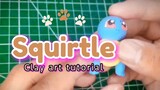 Squirtle clay art tutorial.