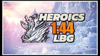 VELKHANA (HEROICS LBG TEST) | MHW:ICEBORNE - 1:44 - BLIZZARD GUST SPREAD 3