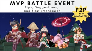 MVP Battle Event:Tips, Suggestions, and First impression