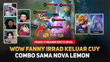 Wow 🤯 Fanny Irrad Keluar x Nova Lemon GG Cuy ! Reaksi Streamer RRQ 1 - 1 Dewa United Esports