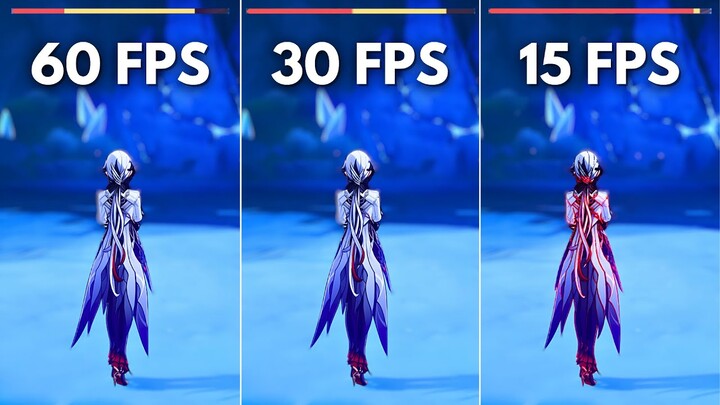 Does FPS really matter? 60 FPS vs 30 FPS vs 15 FPS [ Genshin Impact ]