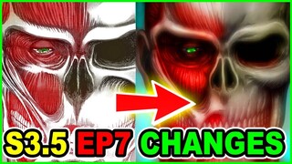 A Basement Reveal Twist? Manga Vs Anime Changes Analysis | Attack on Titan Season 3 Part 2 Episode 7