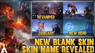 MLBB NEW UPDATED | NEW HERO MELISSA | NEW BLANK SKIN | HANABI JANUARY COLLECTOR | REVAMPED FARAMIS