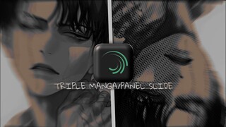 triple manga/panel slide tutorial (alight motion)