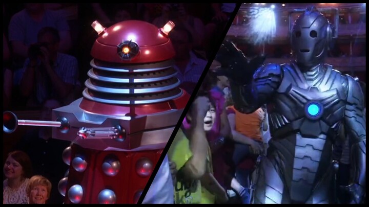 Dalek and Cybermen action in: 'Doctor Who at the Proms' (2013)
