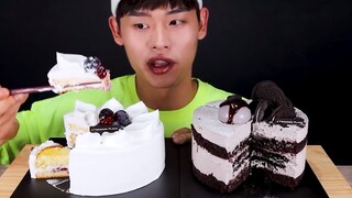 Mukbang hẳn 2 chiếc bánh kem #mukbang